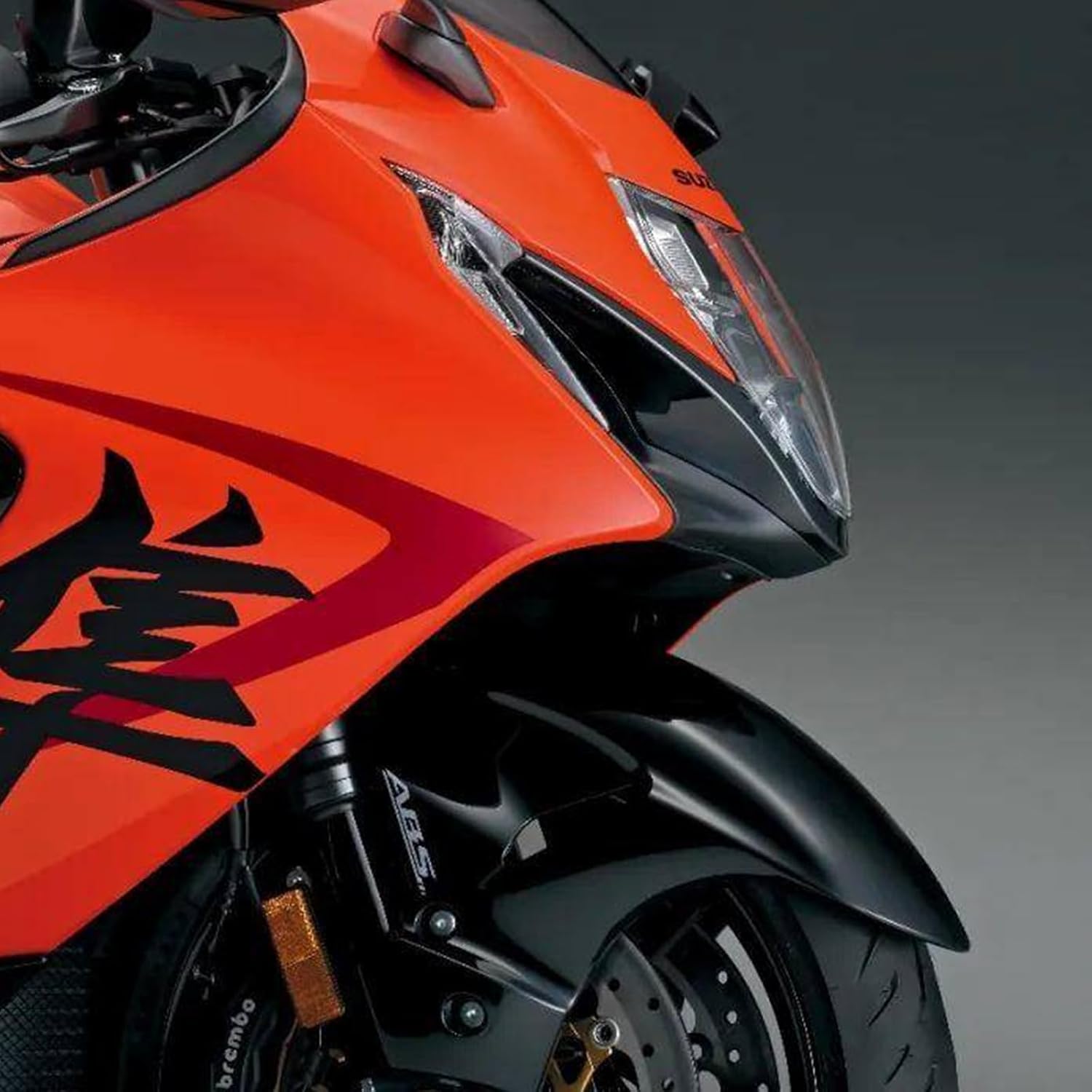 Motorcycle Front Mudguard Front Fender for Suzuki GSXR 1300 Hayabusa GSX-R1300 2021-2024 ABS Plastics Mudguard Splash Guard (Bright Black)