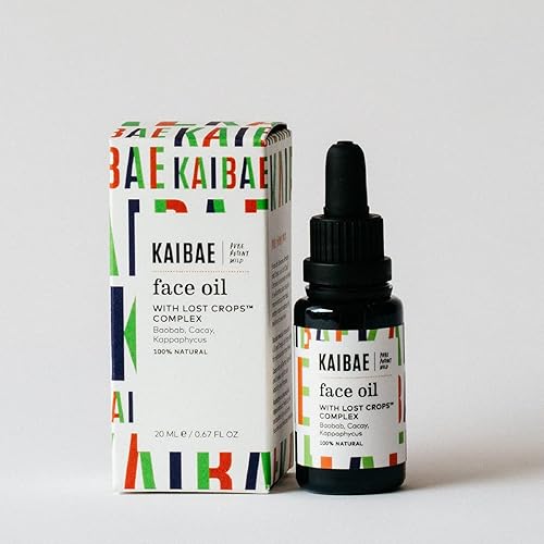 Aceite facial Baobab | Cuidado facial lujoso y apto para microbiomas, baobab, cacay, algas marinas, sándalo, vegano, etiqueta limpia (0.7 fl oz)