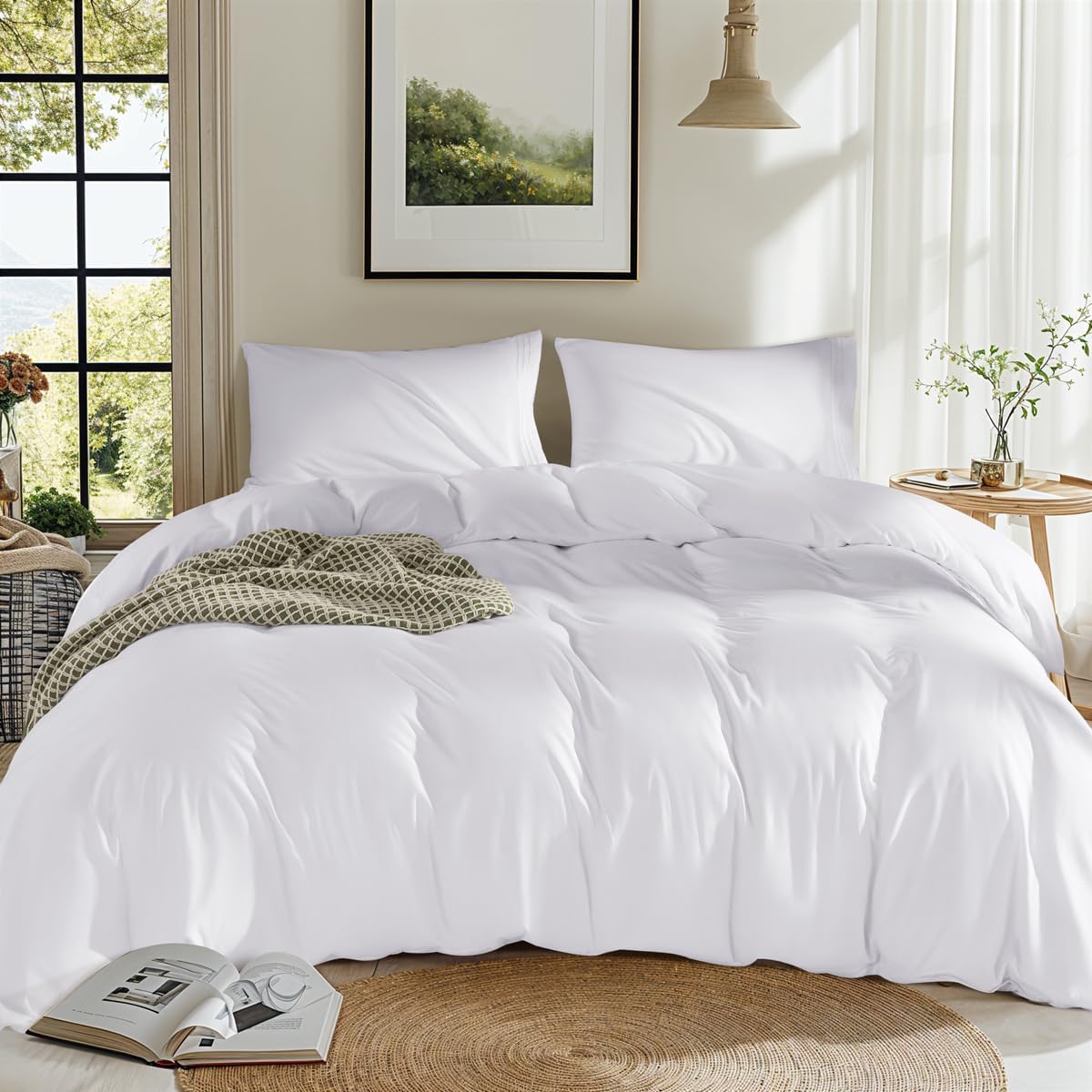 SONORO KATE Queen Duvet Cover 100 Washed Microfiber