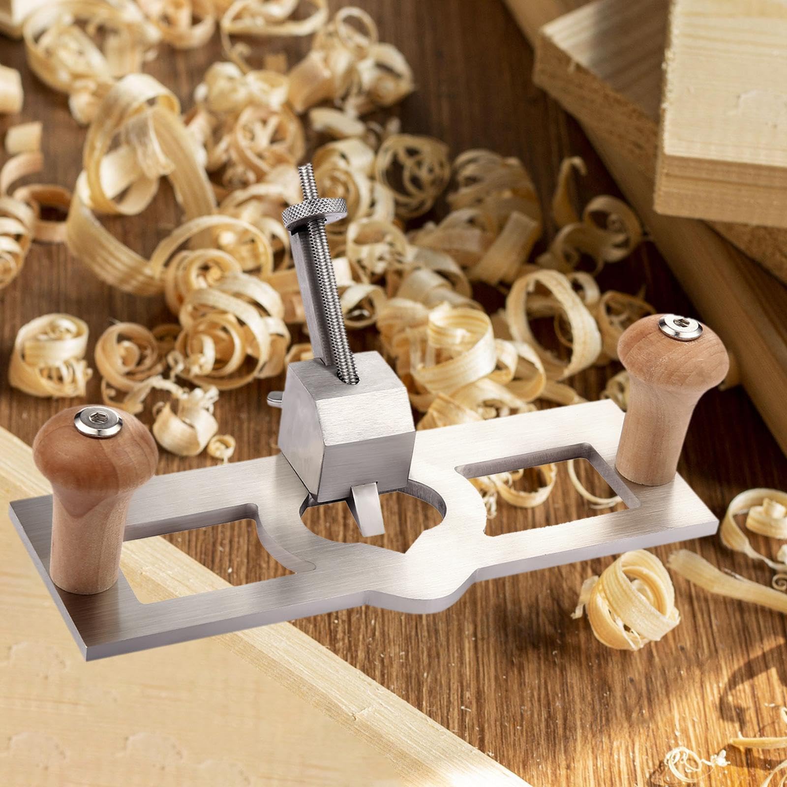 kowaku Router Plane Herramienta Manual para Pulido Y Rebanado de Madera con Diseño Ergonómico Compacto Adecuada para Carpinteros Profesionales Proyectos, Paquete