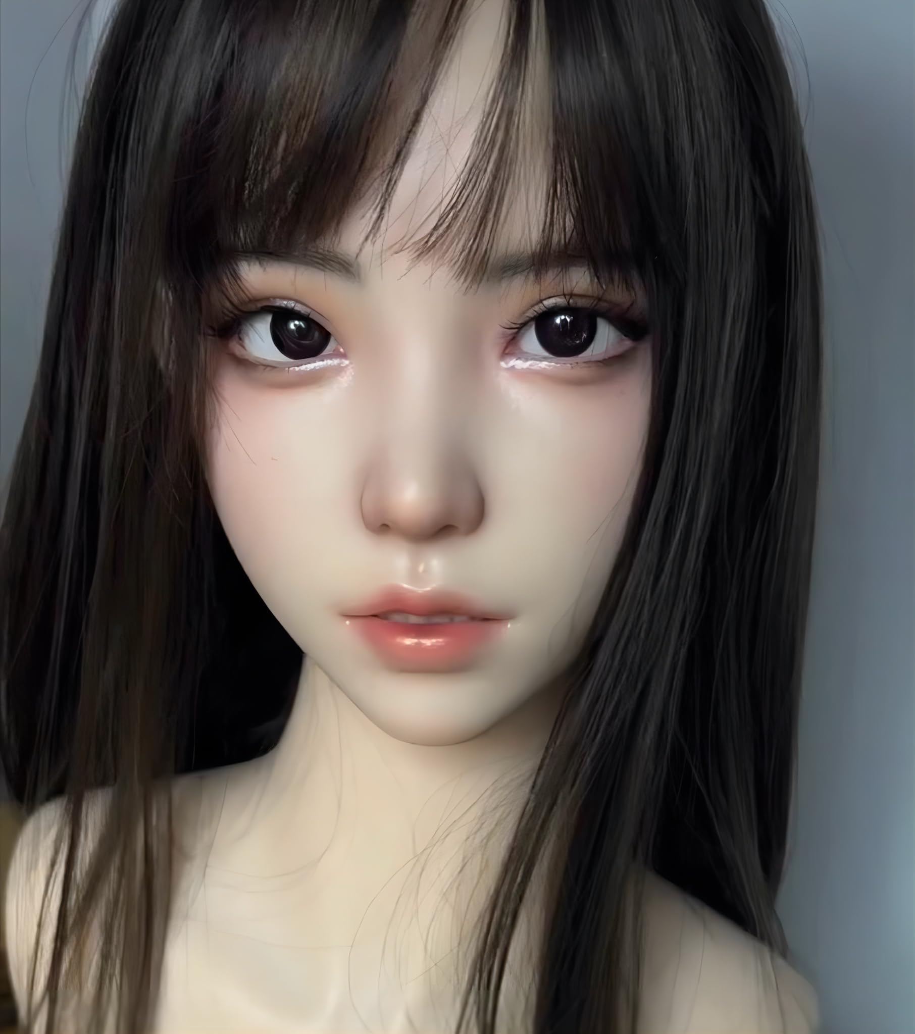 Amazon.co.jp: 1/1 ドールヘッド 女性 等身大 リアルモデル M16ボルト