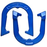 Competition Tournament Pitching Horseshoes - Blue Finish - NHPA Sanctioned for Tournament & League Play - Drop Forged Construction - One Pair (2 Shoes)