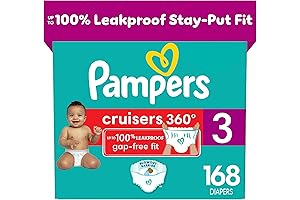 Pampers Cruisers 360 Diapers - Size 3: One-Month Supply Pampers Swaddlers Active Baby Size 3