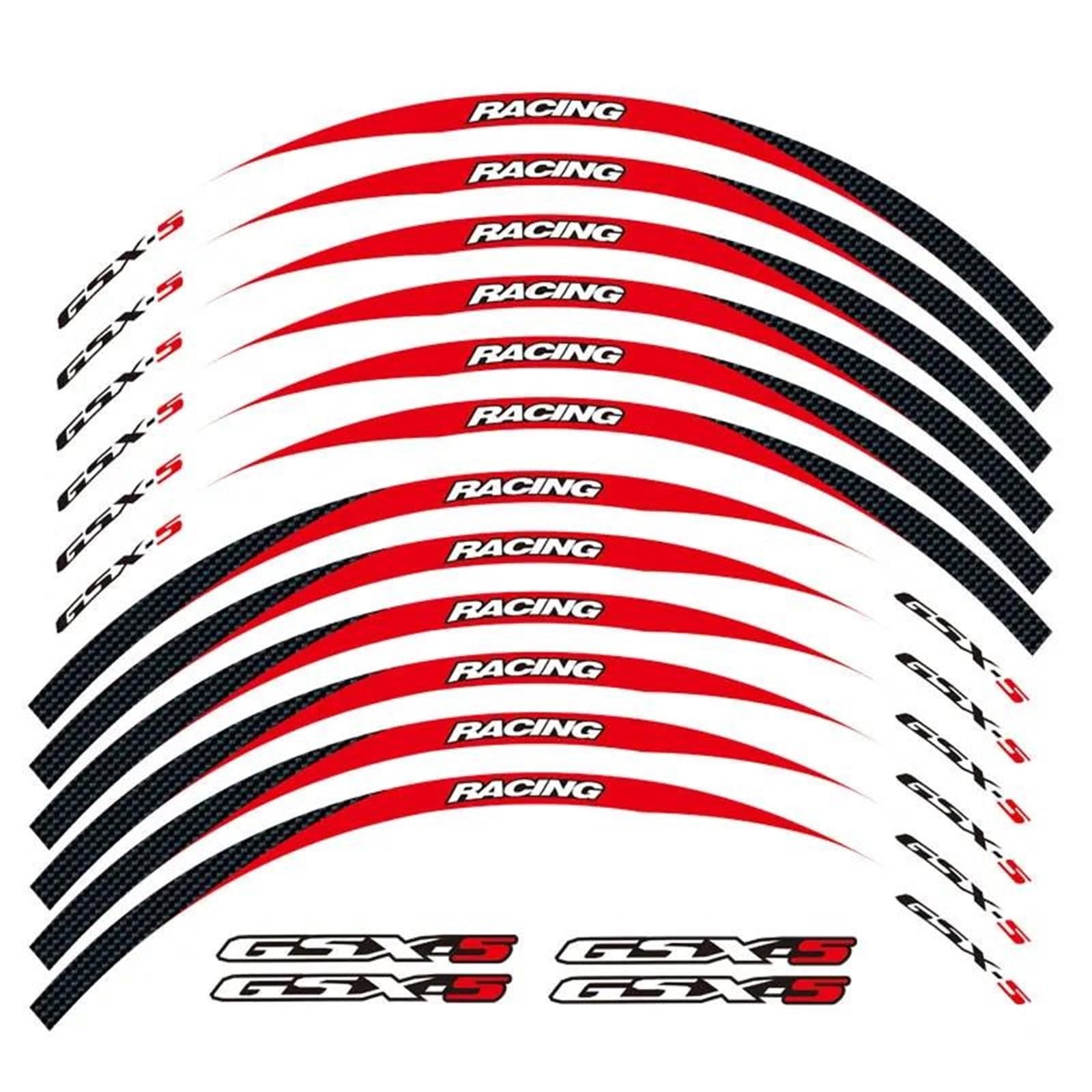 Dtsgcx Color15 Motorcycle Stickers Front Rear Wheels Tire Rim Stripes Decals For Suzuki Gsx-S750 Gsxs 1000 750(Color15)