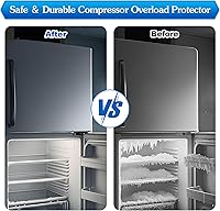 Vista 3 de Dreyoo Protector de sobrecarga para compresor de refrigerador, 2 piezas, compatible con 6750CL0001D/LG y Kenmore Refrigeradores Compresor Termistor