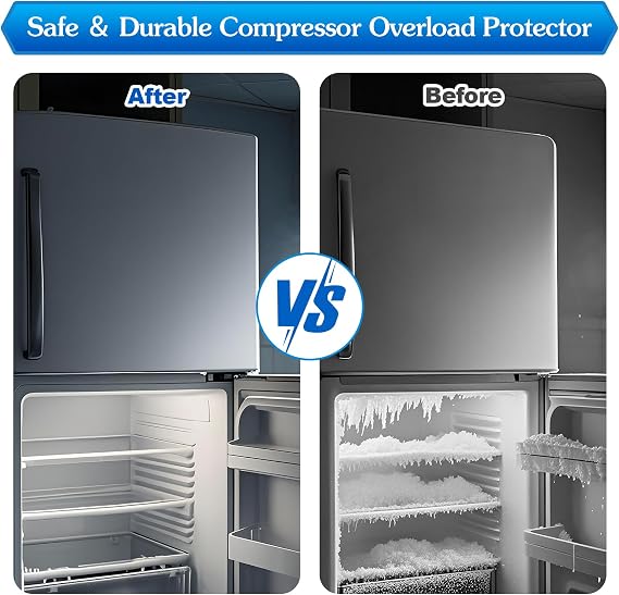 Dreyoo 2 Pcs Refrigerator Compressor Overload Protector Compatible with 6750CL0001D/LG and Kenmore Refrigerators Compressor Thermistor Assembly Parts