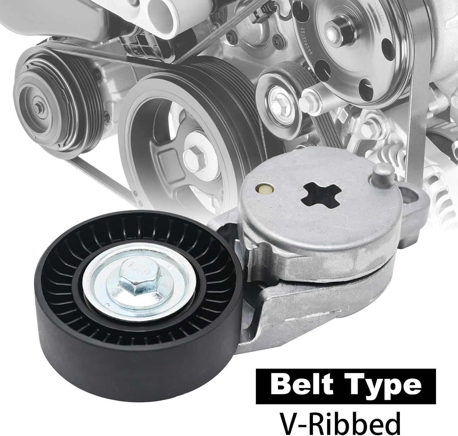 Saihisday 39106 166200V020 Belt Tensioner Pulley Assembly 1662036010 Replacement for Toyota Sienna 2011-2013 Sienna 2011-2013 Camry 2012-2016 Highlande 2012011-2016 RAV4 2009-2016 Venza 200-2015