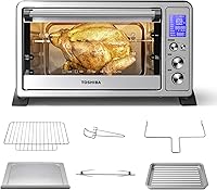 Vista 1 de Toshiba AC25CEW-BS Horno de convección digital, 6 rebanadas de pan/pizza de 12 pulgadas, digital