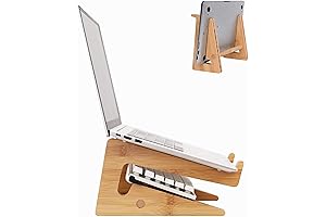 Nuvograin Ergonomic Wooden Laptop Stand