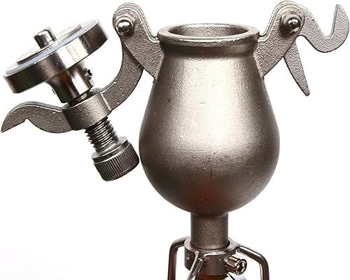 Miniatura 6 de Máquina tradicional de palomitas de maíz a la antigua, mini manivela de acero inoxidable, amplificador de comida de cañón de mano, máquina de