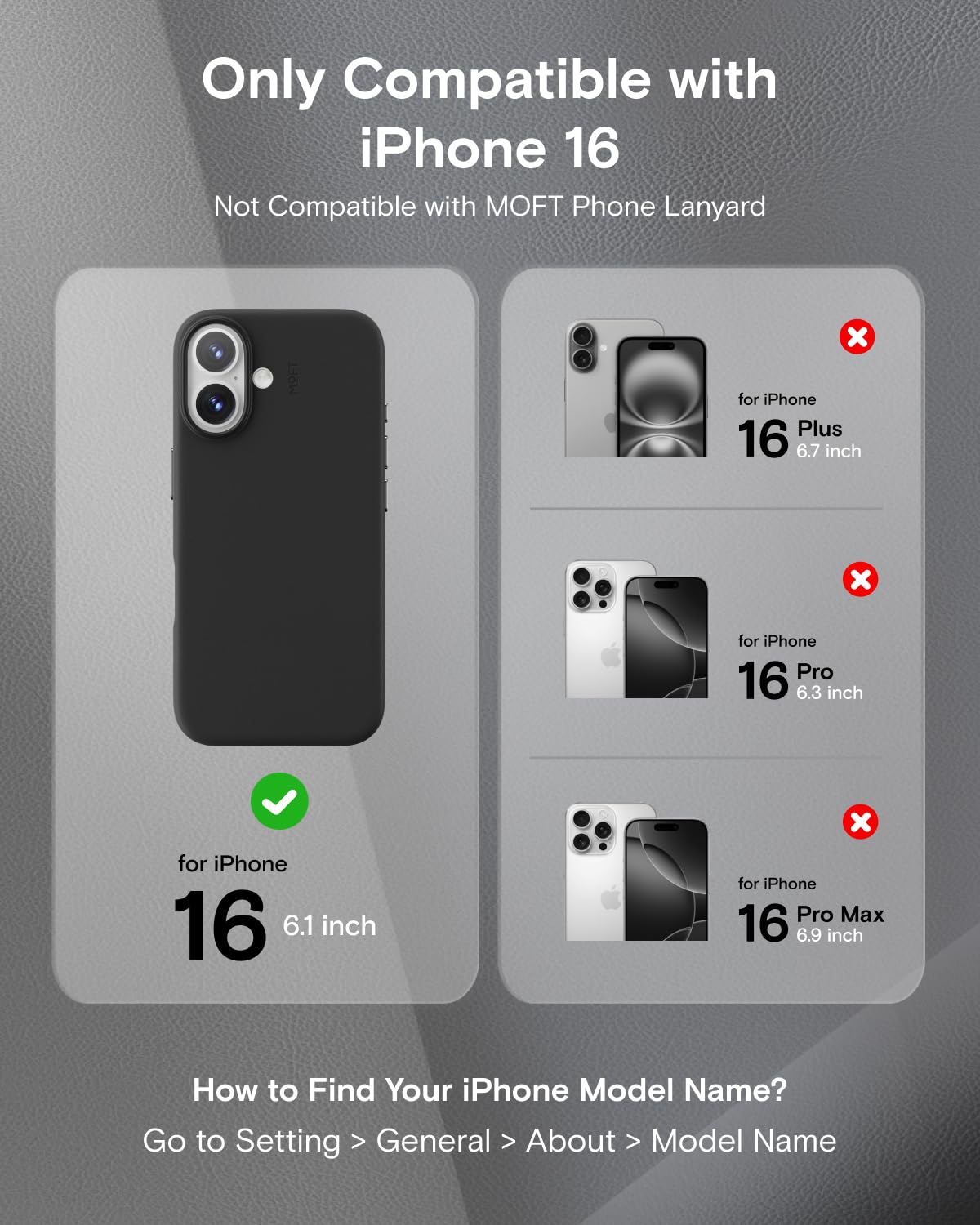 Amazon.com: MOFT Snap Case MOVAS™ for iPhone 16 Case, Compatible