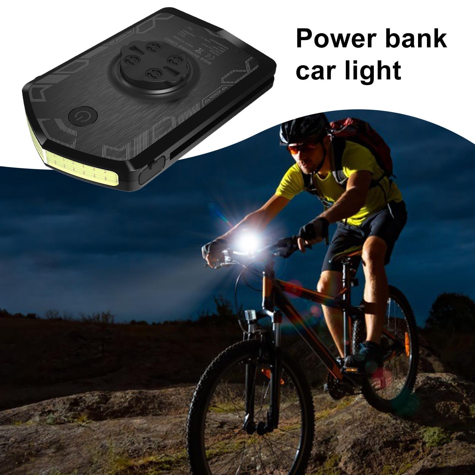 Faro ricaricabile per bicicletta, regolazione della luminosità ad alta | modalità e multi-modalità, lunga durata della batteria, attrezzatura da ciclismo, guida notturna su strada urbana, strumento