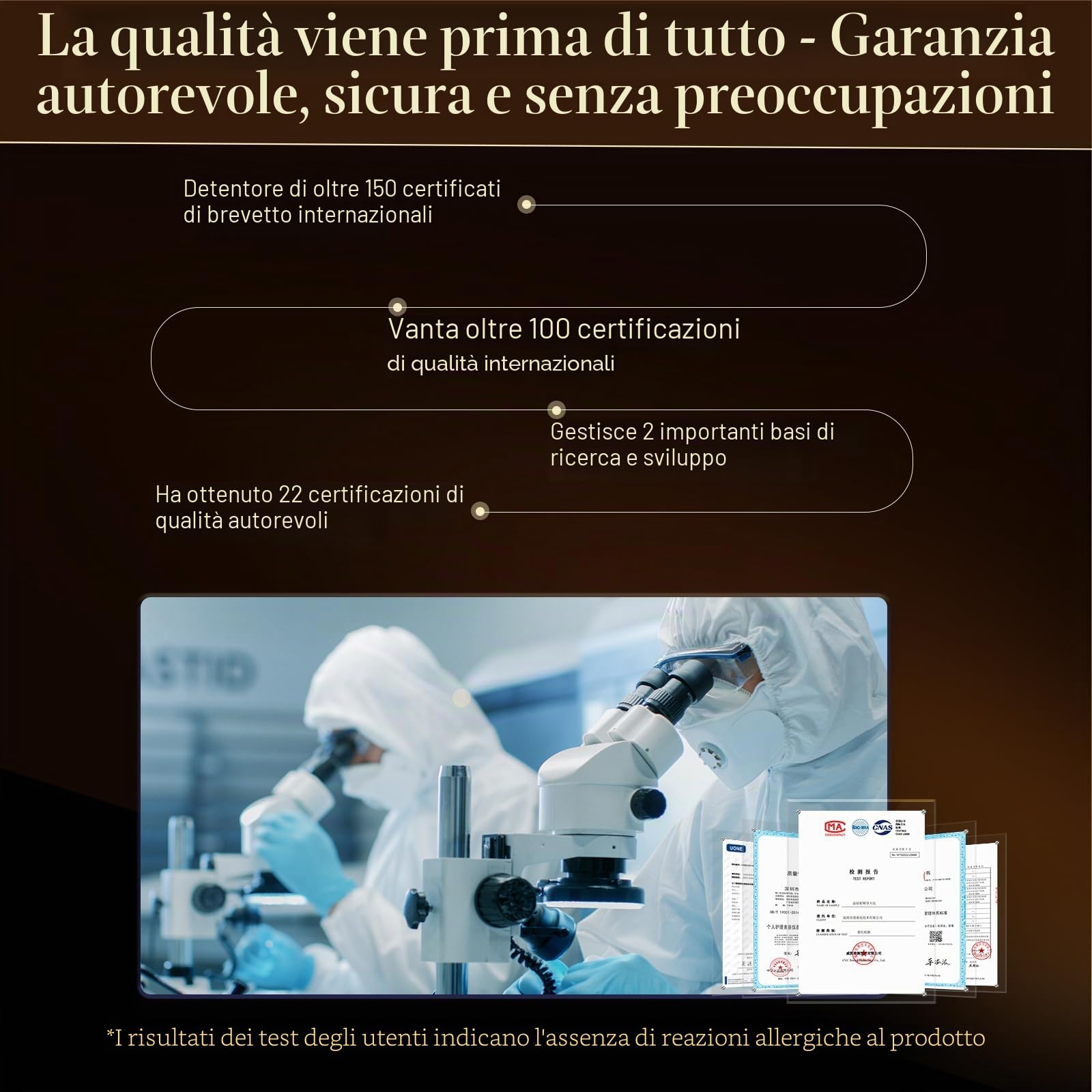 ANLAN Radiofrequenza Massaggiatore Viso Oro 18K Antirughe Professionale Antietà. Pelle Sensibile Disponibile