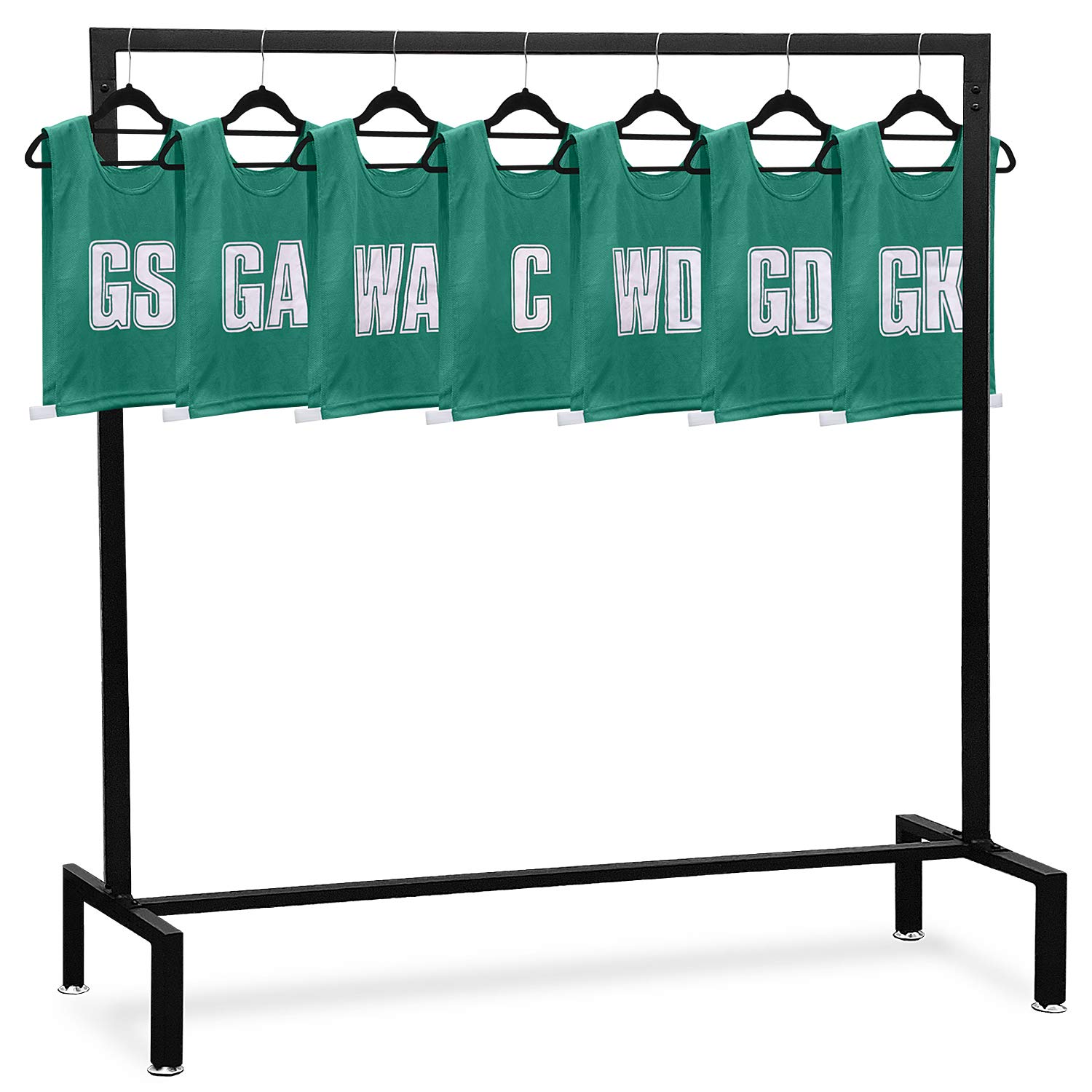 Ziland Netball Bibs [Set of 7] • EMERALD/MEDIUM • Team positions printed on front and back • Durable and lightweight eyelet Polyester