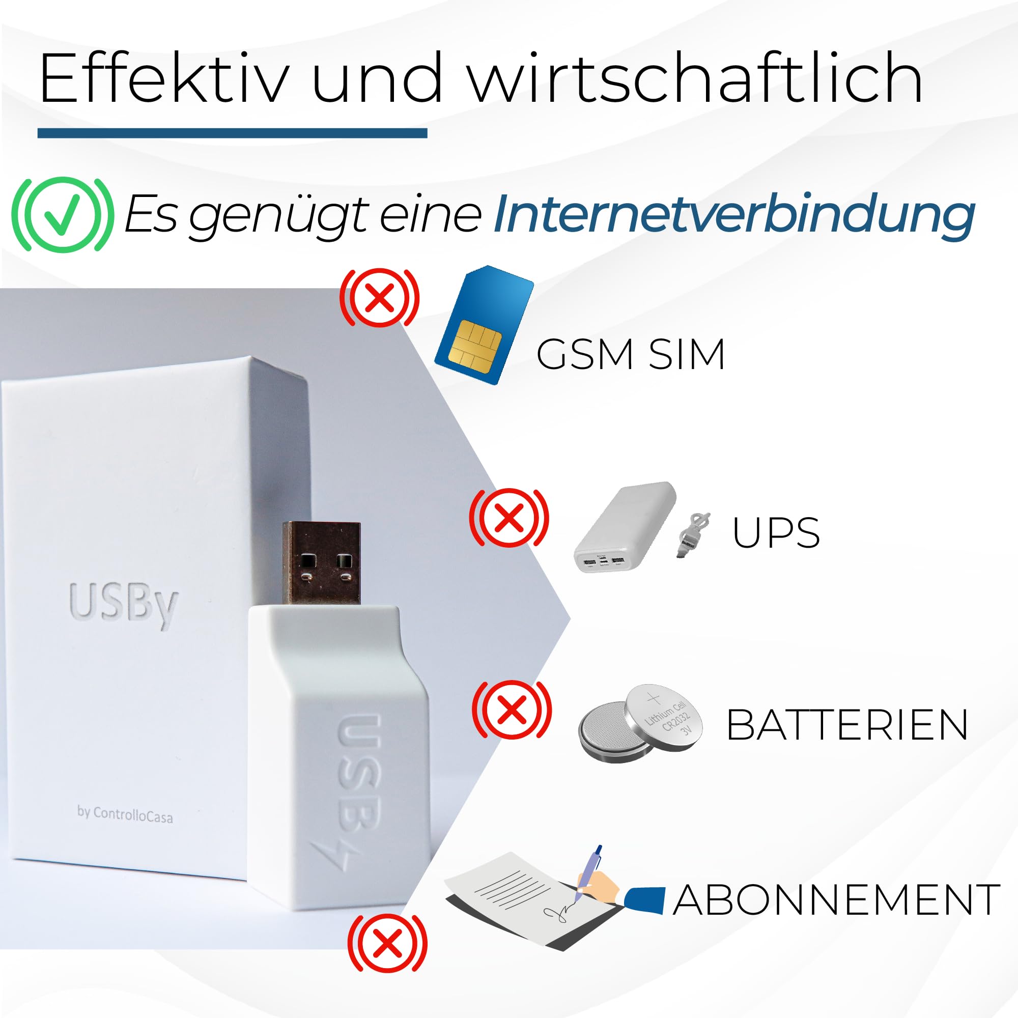 Stromausfall Melder | Stromausfall Alarm WLAN | Sofortige Warnung bei Stromausfall | Schutz für Gefrierschrank, Kühlschrank , Aquarium, Ferienhaus, Wohnmobil und Sicherheitssysteme | Ohne ABO