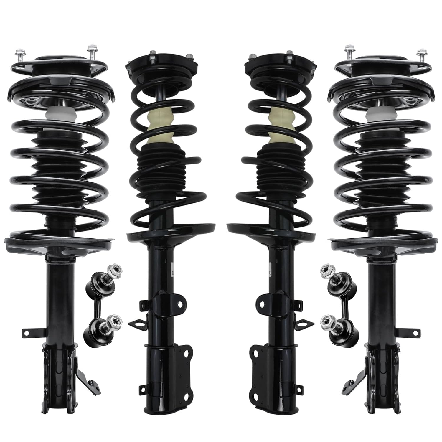 Detroit Axle - 6pc Struts Kit for Chevrolet Geo Prizm Toyota Corolla, 4