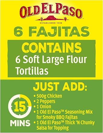 Old El Paso Large Super Soft Flour Tortillas 350g (Pack of 12)