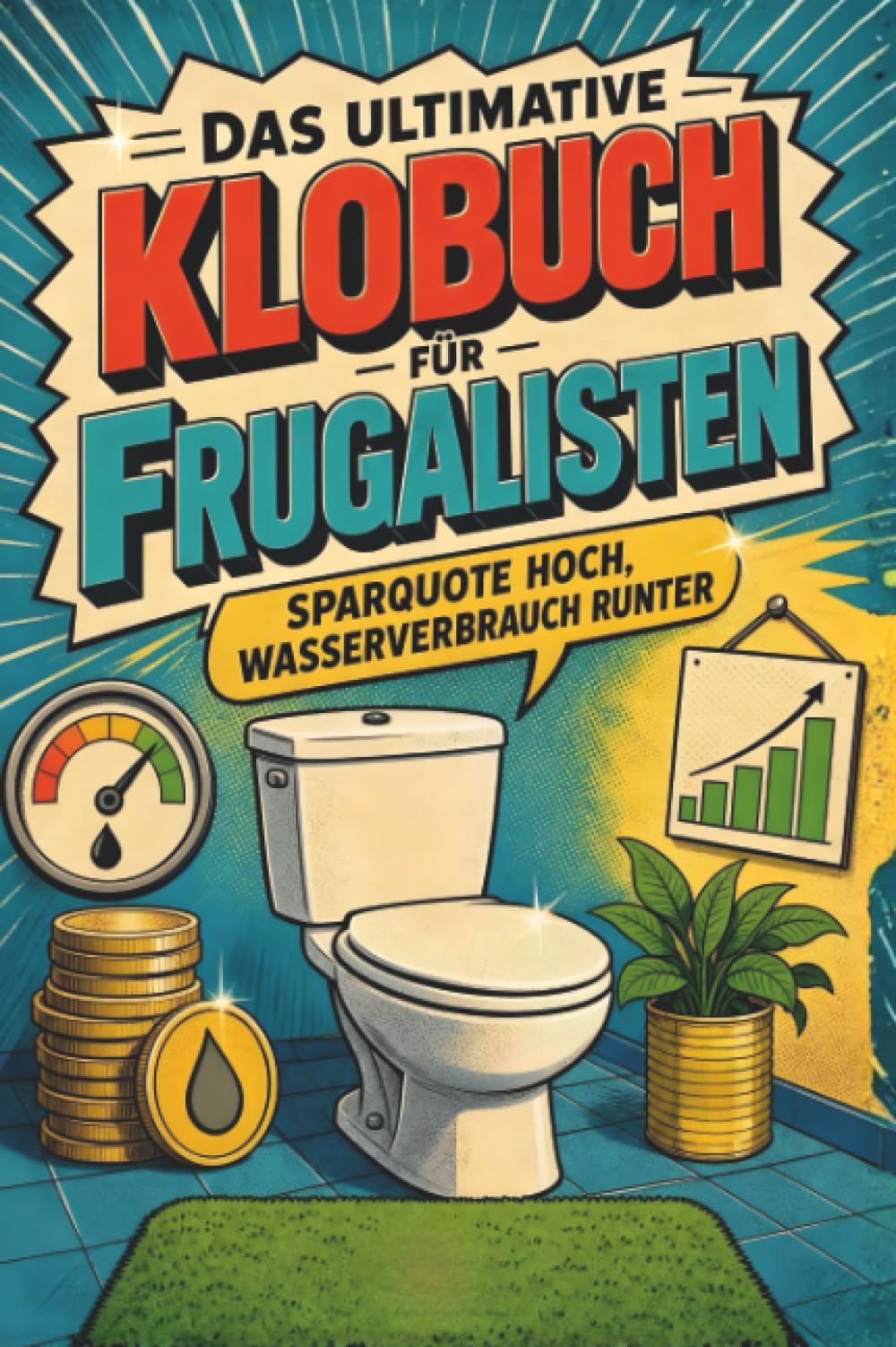 Das ultimative Klobuch für Frugalisten: Sparquote hoch, Wasserverbrauch runter. Lustiges Geschenk für Frugalisten, Sparpläne und Finanzfreiheit