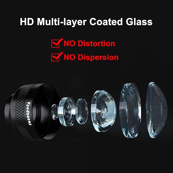 60mm Telephoto Lens with 17mm Thread Lens Phone Case for iPhone 15 Pro Max