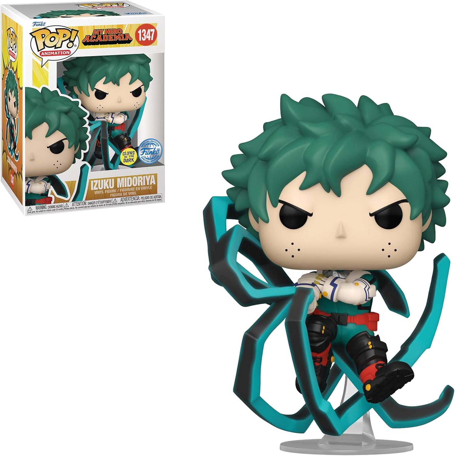 Pop! Animation: My Hero Academia – Deku Blackwhip Glow-in-The-Dark PX Vinyl Figure
