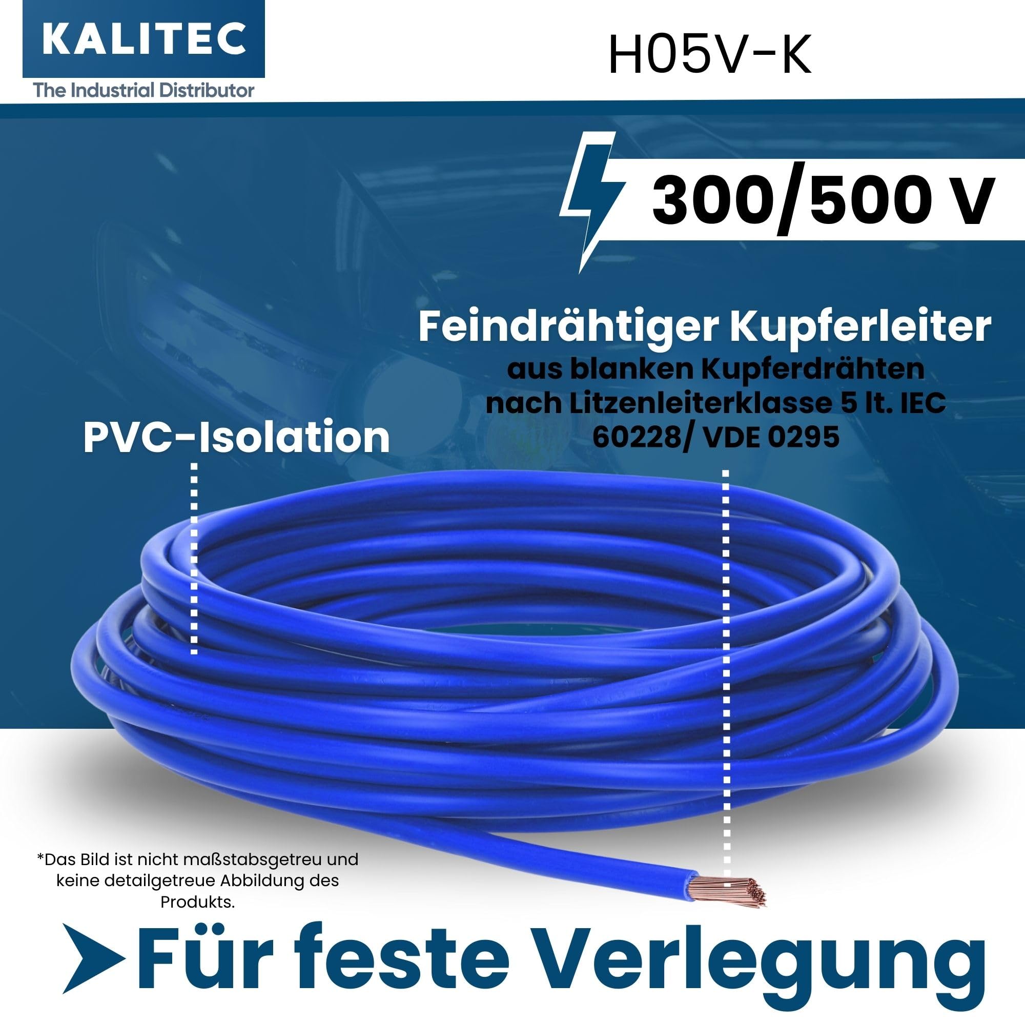 Cavo Elettrico H05V-K 0,75 Mm² - 10 Metri, Flessibile, Ignifugo, Per Impianti Fissi E Protetti - Foto 5