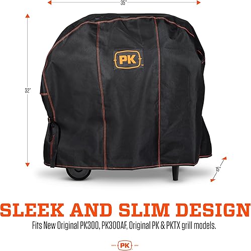 Miniatura 9 de PK Grills PK360 - Cubierta para parrilla y accesorios para barbacoa, impermeable, se adapta a parrilla y ahumador PK 360, color negro