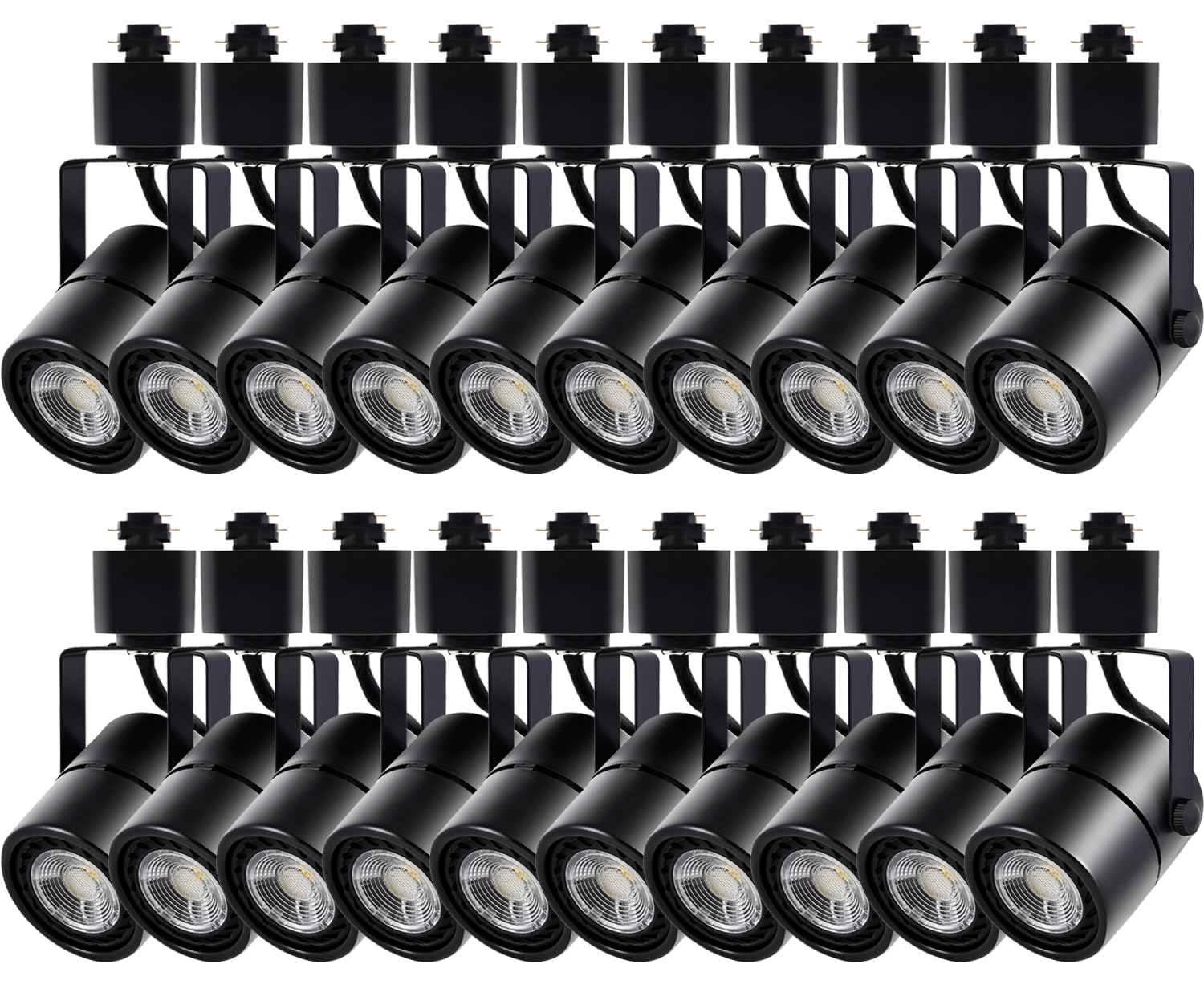 Track Lighting Heads 10W 4000K Cool White Dimmable Bright LED Track Lights Fixtures for Accent Retail Kitchen Artwork