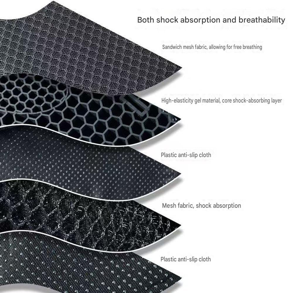 zhangqin Cuscino Sella Moto in Gel per Triumph Trident 660 Street Bike | Cuscino Moto Traspirante a Nido d'Ape 3D con Copertura Antiscivolo, Supporto Coccige per Lunghi Viaggi, Assorbimento Urti