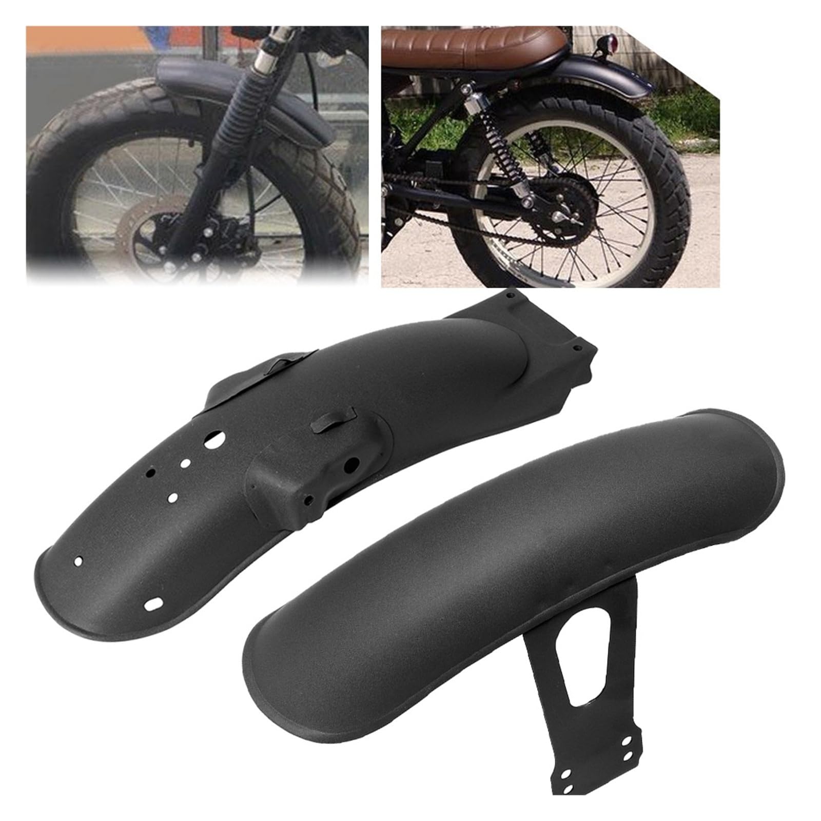 Coperture Protettive In Metallo For Parafanghi Anteriori E Posteriori Della Moto | Parafango Anteriore E Posteriore Per Moto; Modelli Compatibili: CG125, CG 125, 125cc(Front mudguard.)