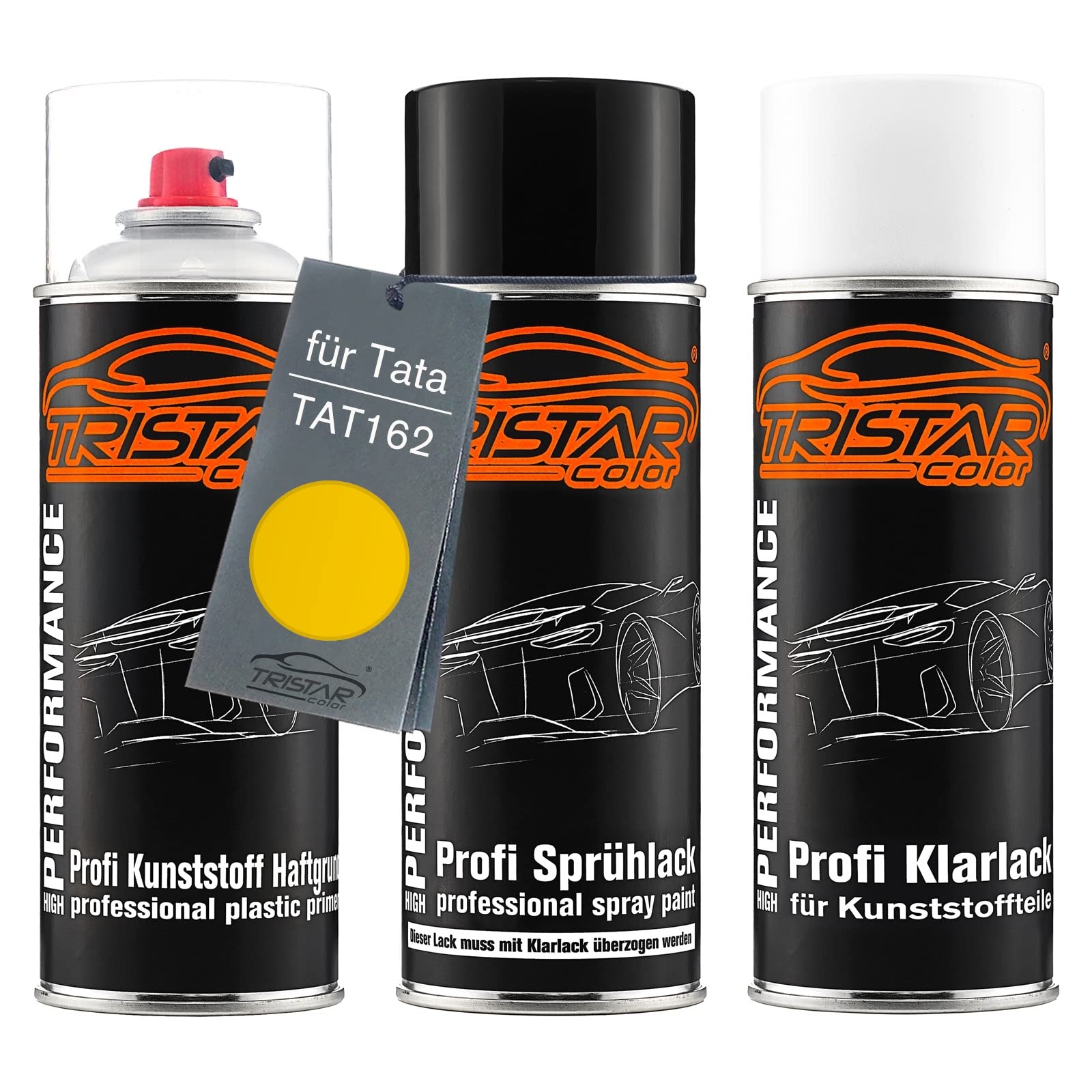 TRISTARcolor Zestaw w sprayu do plastiku do Tata TAT162 Sunshine Yellow