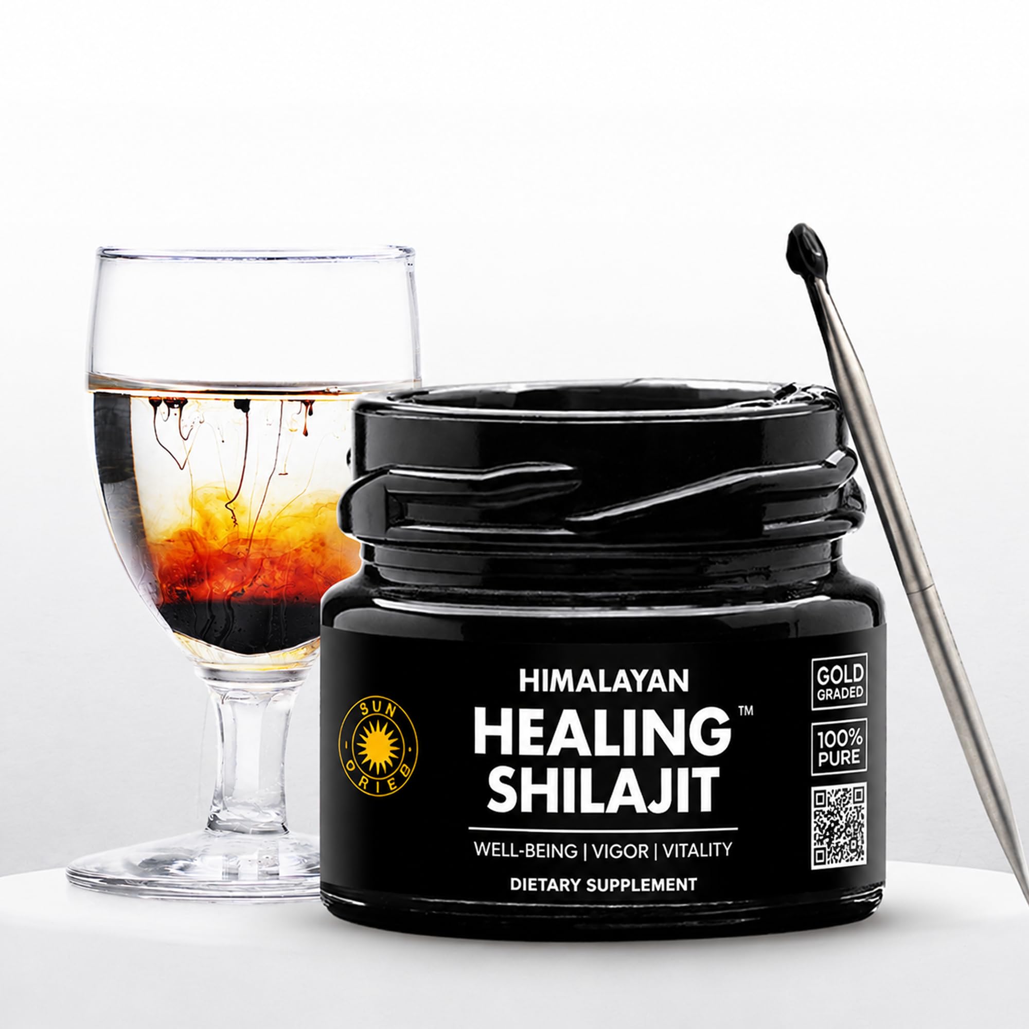 Czysta Żywica Shilajit Himalajska 50 g | Gold Grade | Kwas Fulwowy i Huminowy | 85+ Minerałów Śladowych | Suplement Diety