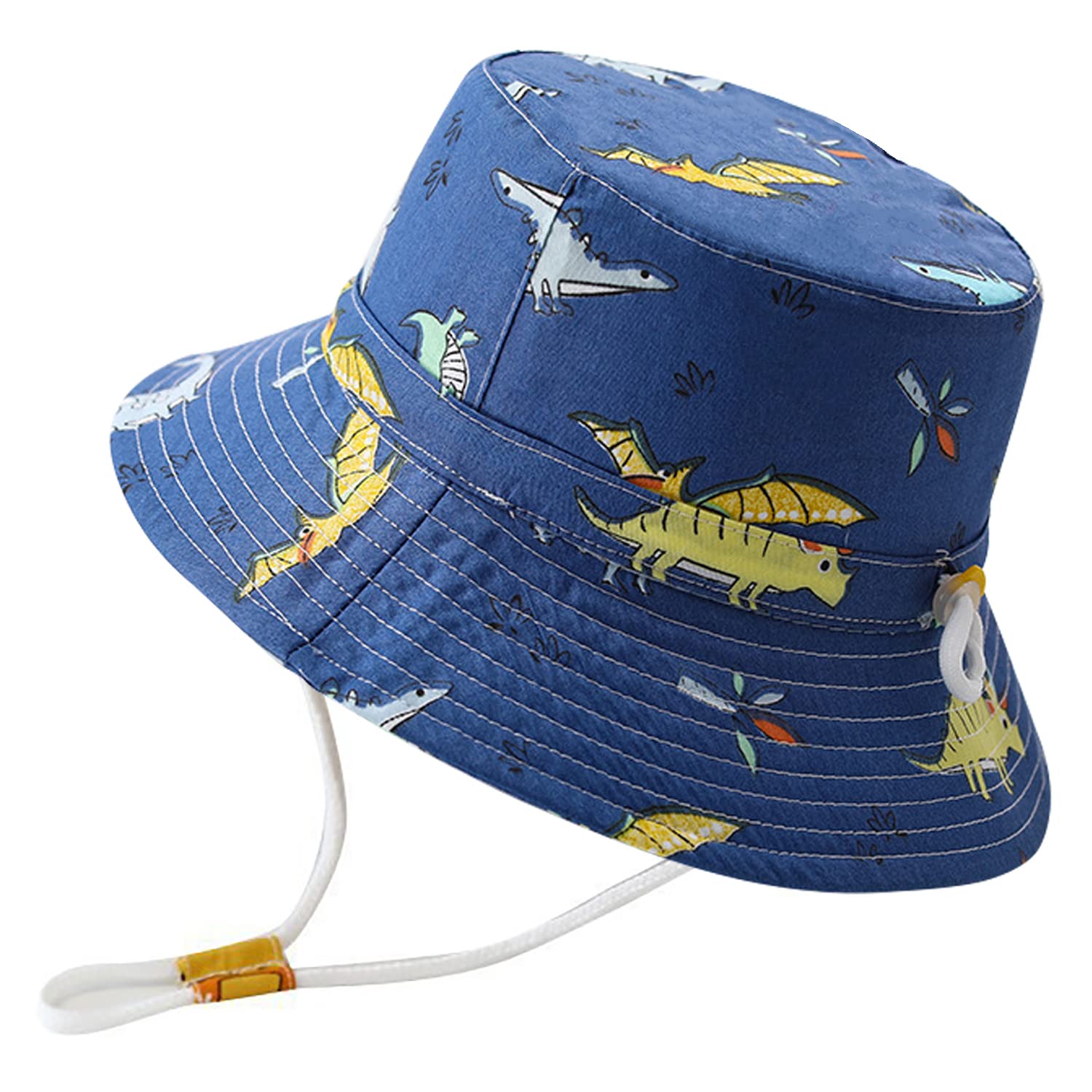 Rayson Sombrero de Pescador para Niños Gorra de Cubo Verano Chicos Niñas Ajustable Pescador Gorros de Verano Sol de Cartoon Bucket Hat