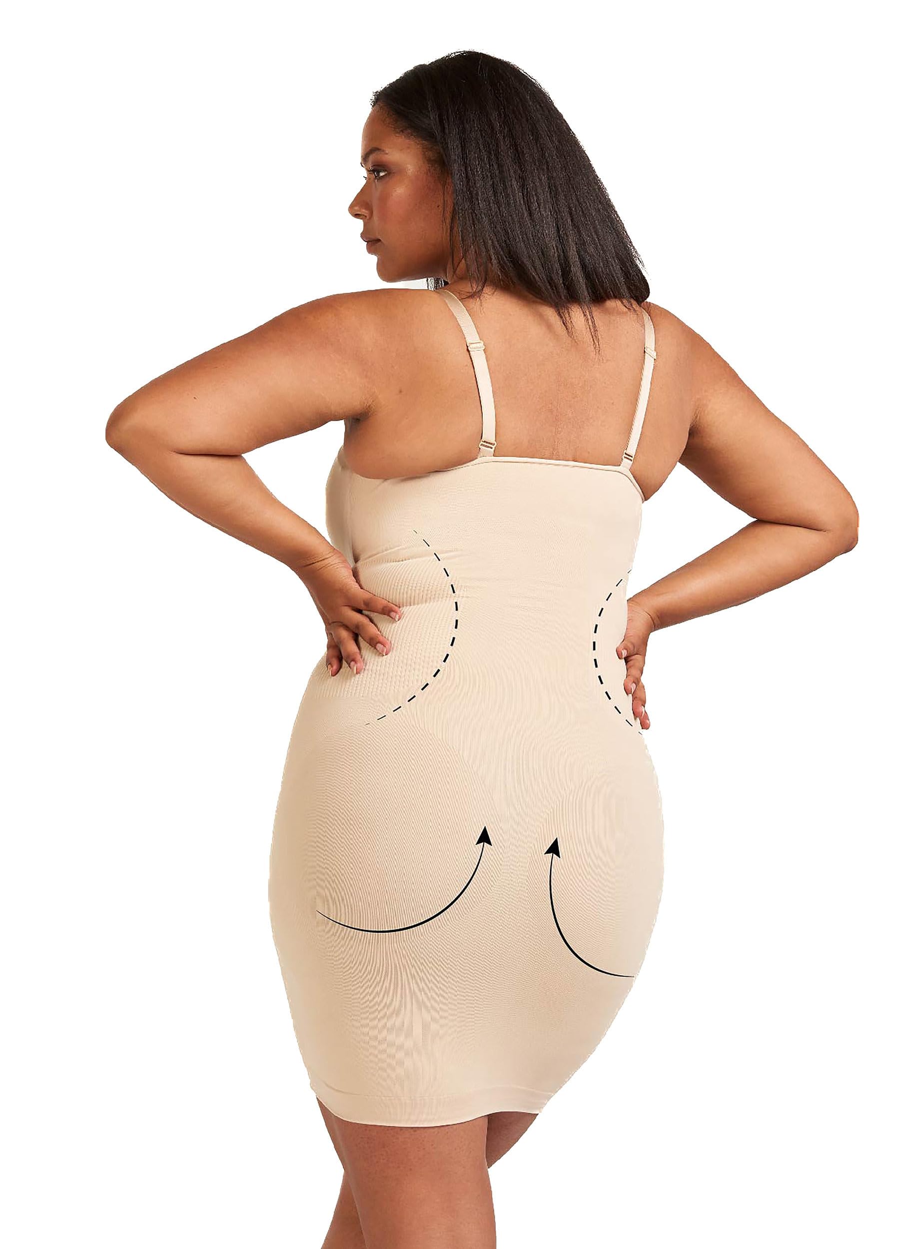 Zizzi Damen Große Größen Shaping Kleid Bodyforming Unterhemd Shapewear Gr Gr L/XL Nude