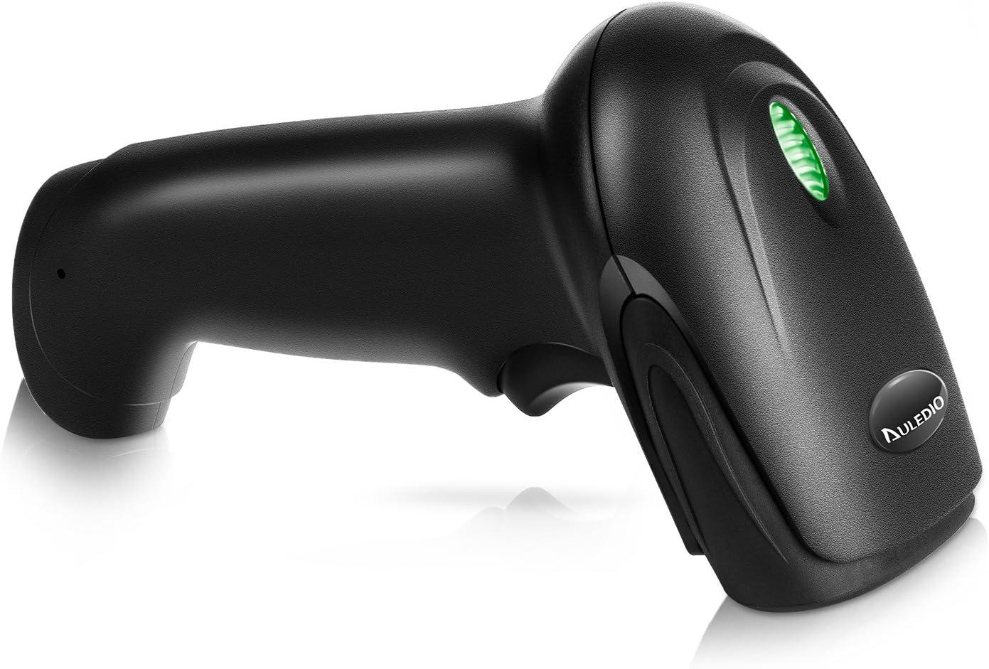 Auledio Wireless Barcode Scanner Bluetooth Handheld Reader Optical Laser High Speed Barcode Scanner for Telephone Tablet Computer Laptop Supermarket Logistics Warehouse Retail Stores etc.