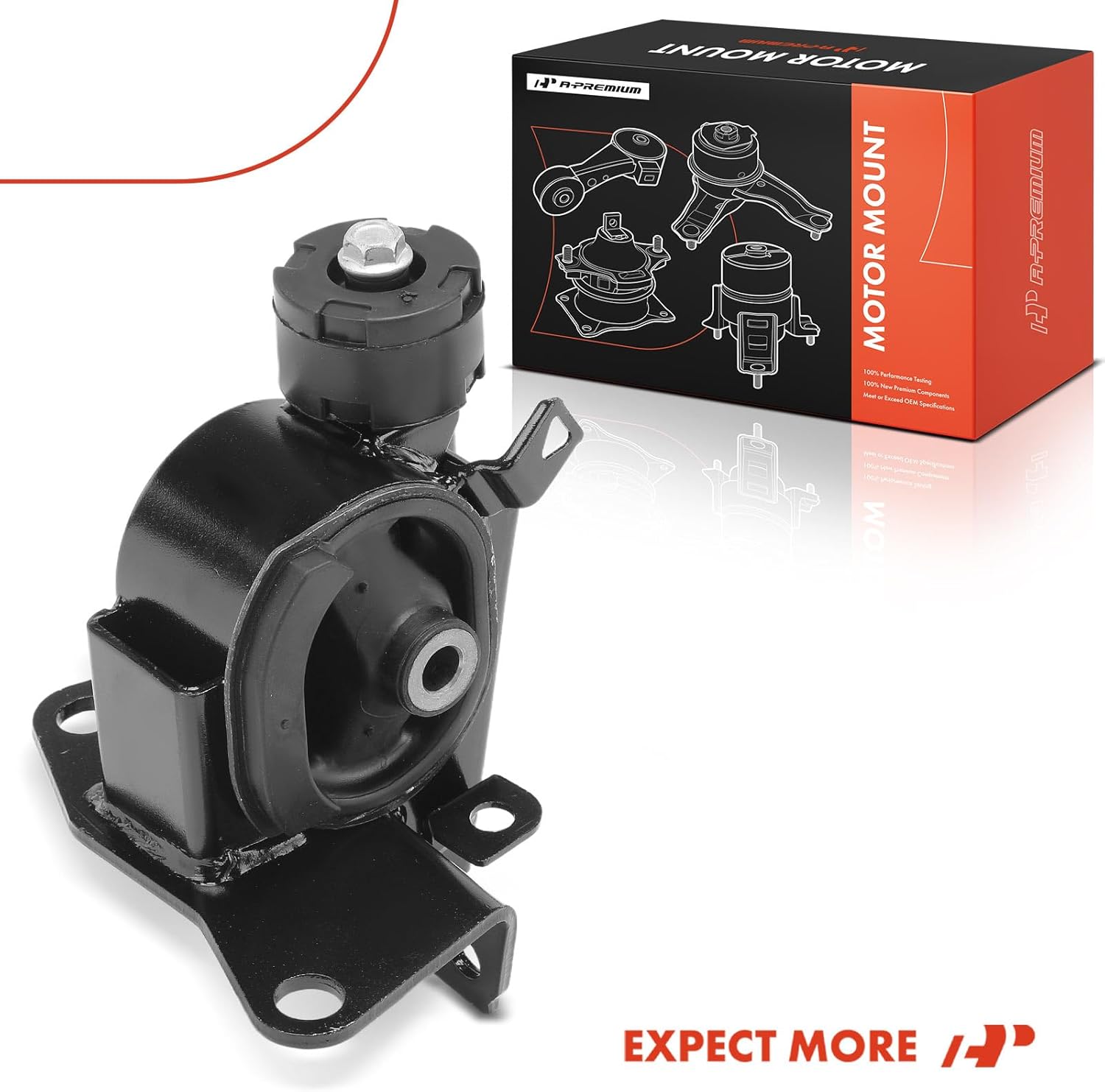 A-Premium Transmission Mount Compatible with Toyota Corolla, Matrix & Pontiac Vibe, 2003-2008, 1.8L