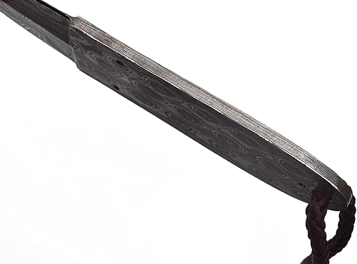 Miniatura 3 de Acero de Damasco forjado a mano 6.3 "Daga de hoja en blanco Cuchillo de caza y camping, Hoja en blanco de Damasco, Hoja de fabricación de hoja fija