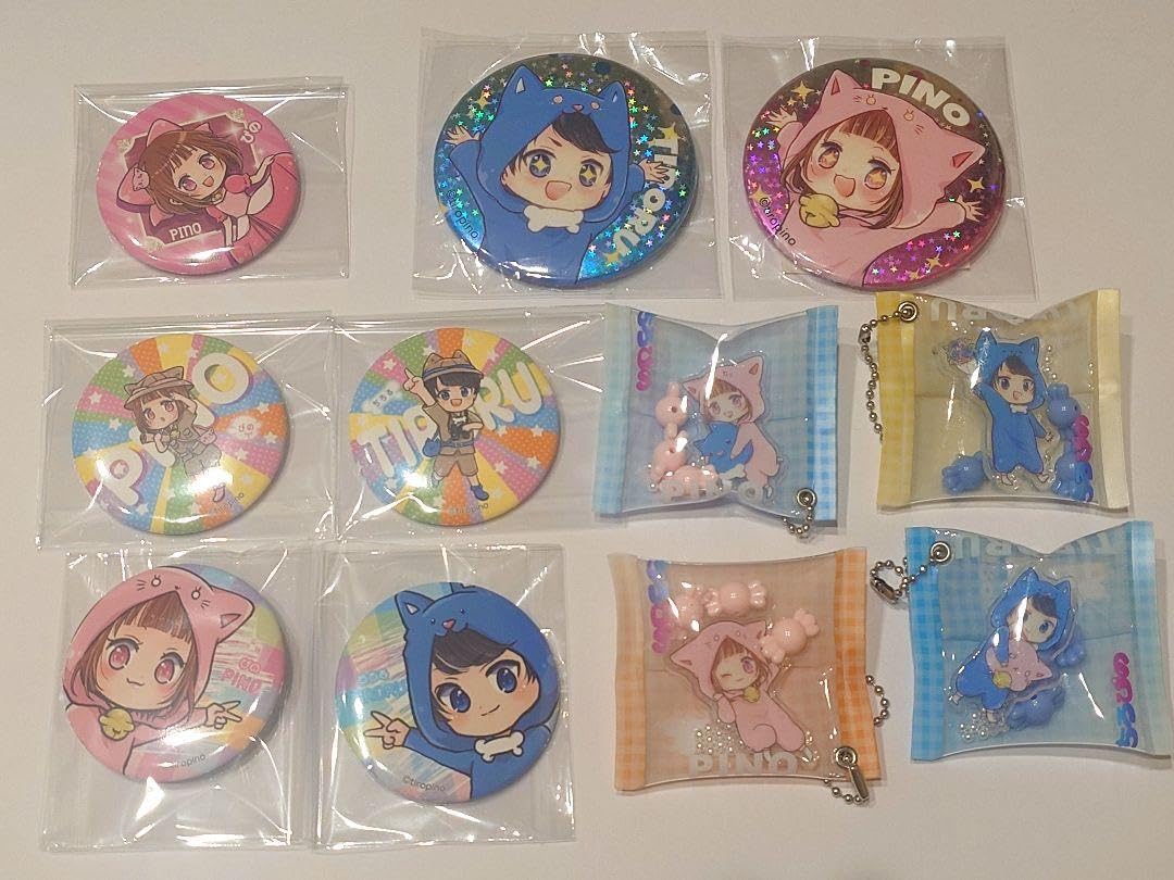 ちろぴの GIGO限定 ホログラム缶バッジ ちろる ぴの 8種セット 未開封 ちろ