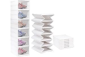 Nicunom Foldable 6-Cubby Organizer with Clear Doors