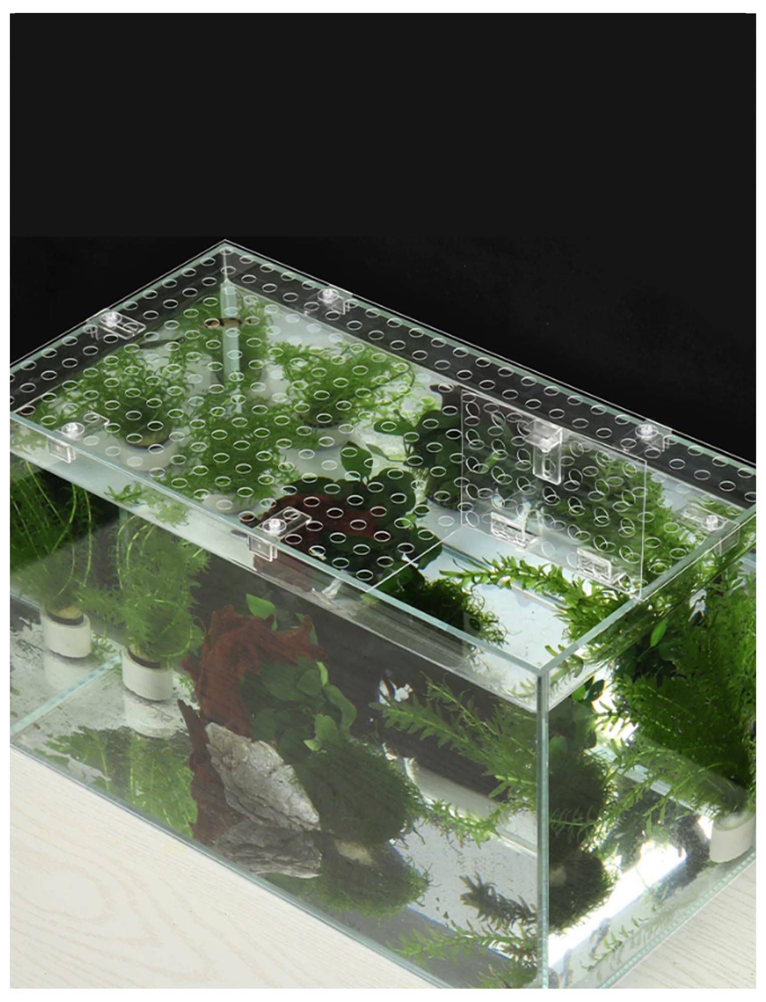 Generico Coperchio Trasparente per Acquario – Coperchi in policarbonato Personalizzabili – Coperchi Anti-Salto per acquari Aperti(100X30cm/39.4X11.8in)