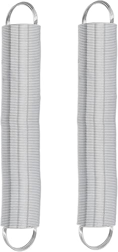 Kit de puerta de resorte para valla eléctrica, 2 piezas, valla eléctrica, acero inoxidable, 16 pies, tensión de ganado, resorte para pasto, 2