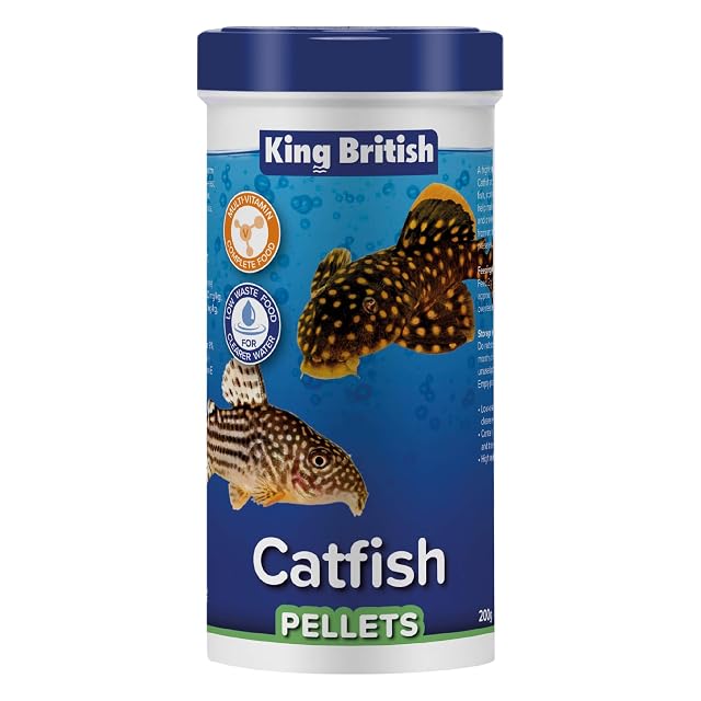 King British - Pellets para Bagres 200g: Alimento Completo hundible con multivitaminas para bagres y Otros…