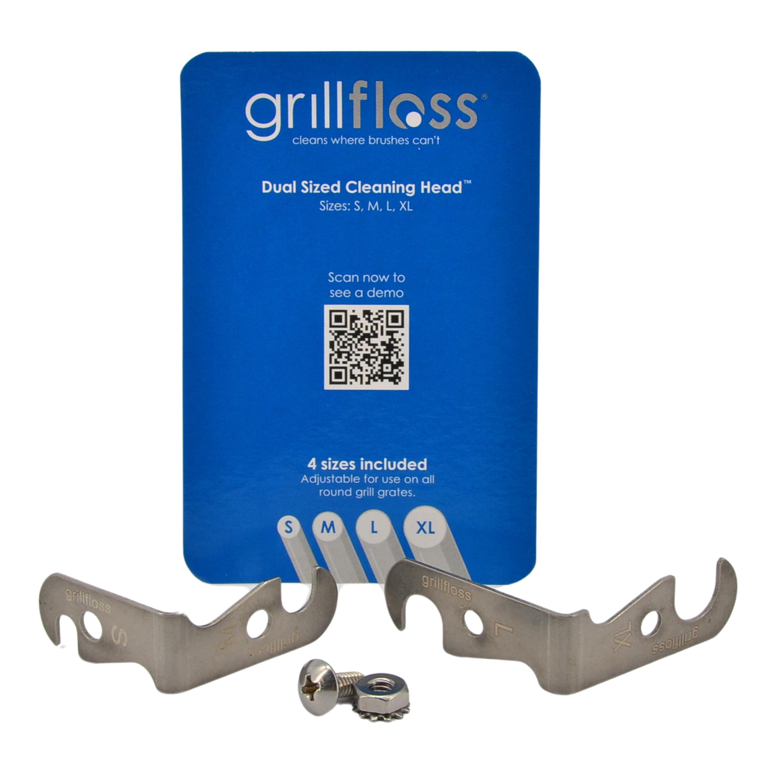 Nettoyer les grilles brûlées avec Grillfloss de remplacement double tête