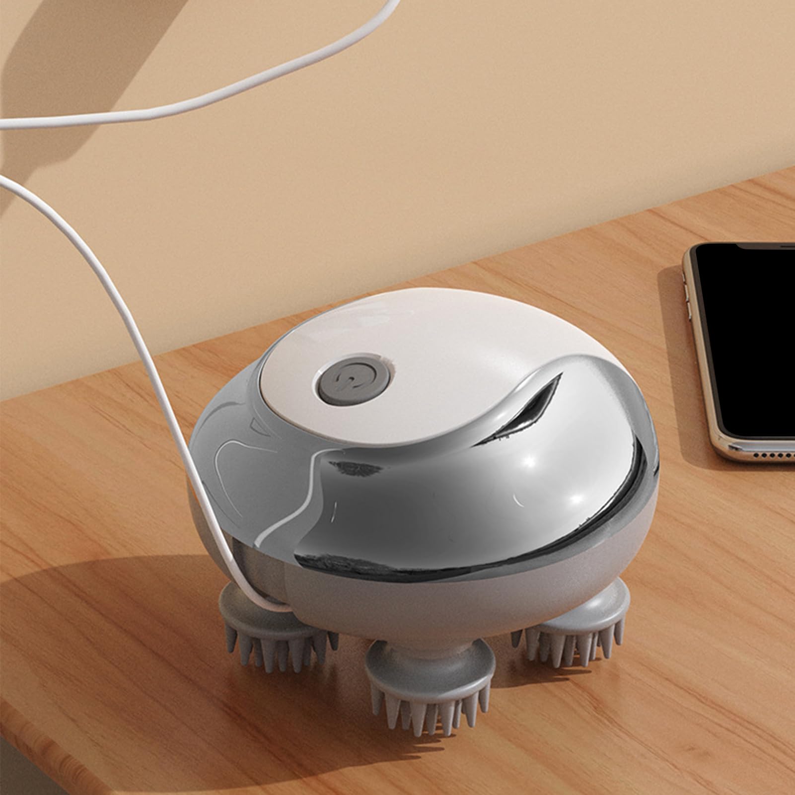 Stimulateur Capillaire Pour Pousse Des Cheveux | Appareil De Massage Du Cuir Chevelu Utilisable À Sec Et Sous La Douche,3 Modes Réglables Stimulateur Électrique Portable Anti Chute Activation