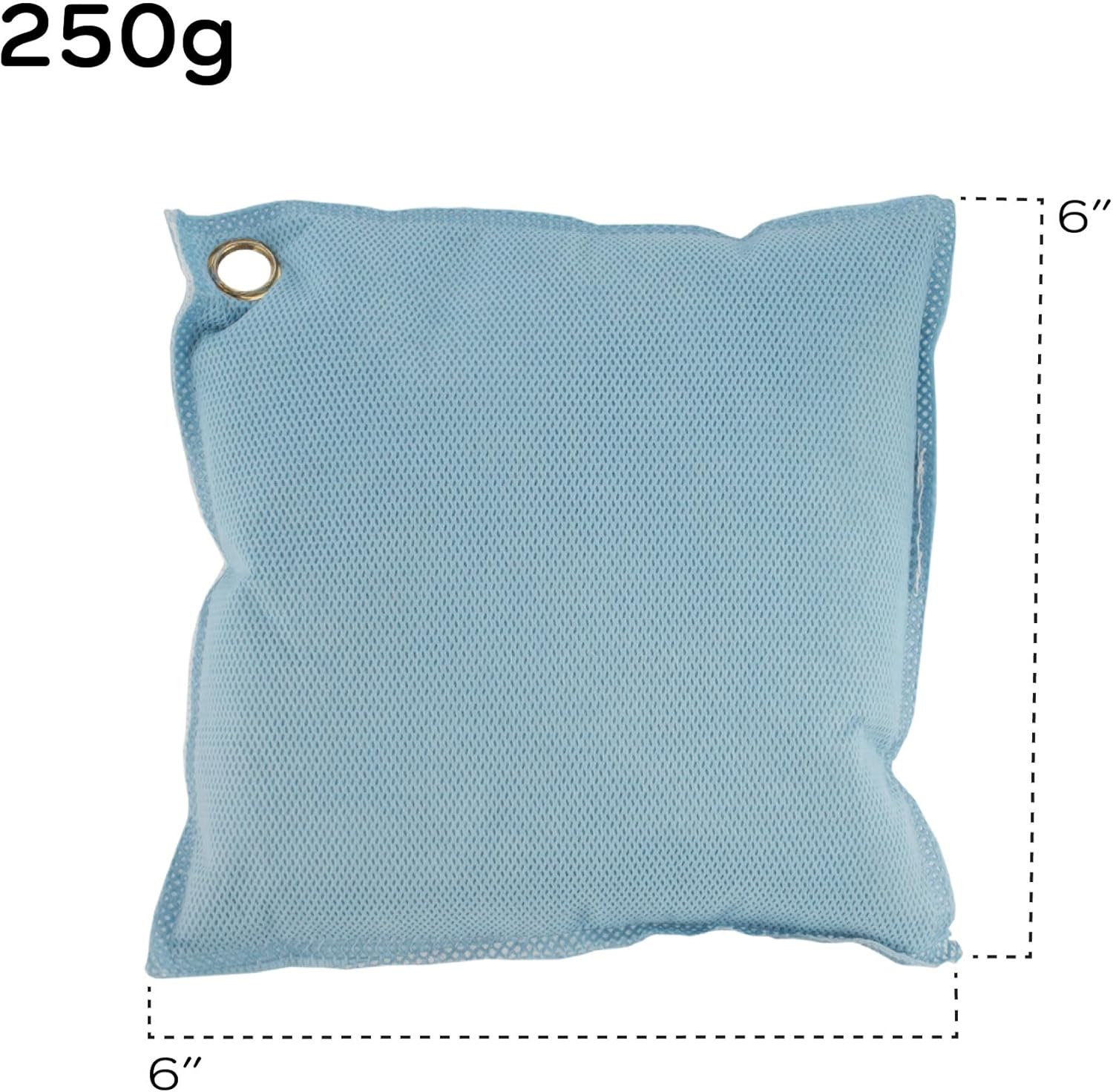 BambooMN Activated Bamboo Charcoal Air Purifier - 250g Sky Blue - 6 Bags