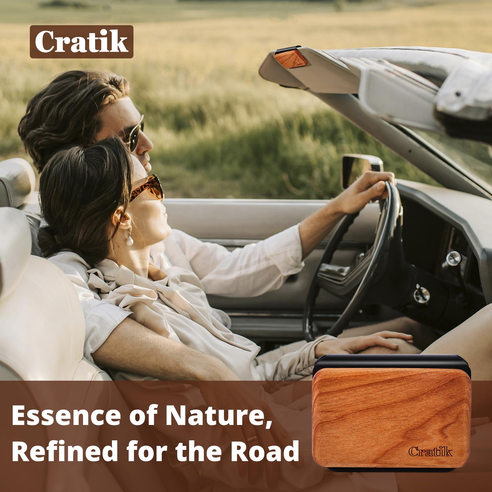 Car Air Freshener - Wood Air Freshener - Car Odor Eliminator for Visor Clip-Variety Scent Refill Vehicle Scent — view 5