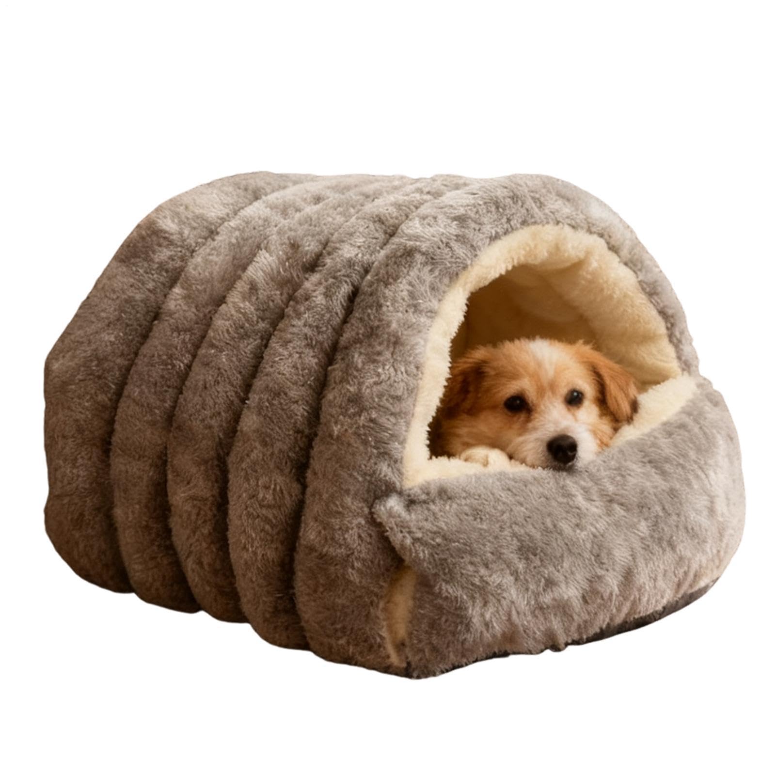 Cama cueva para gatos saco de dormir térmico y nido acolchado para perro pequeño interior