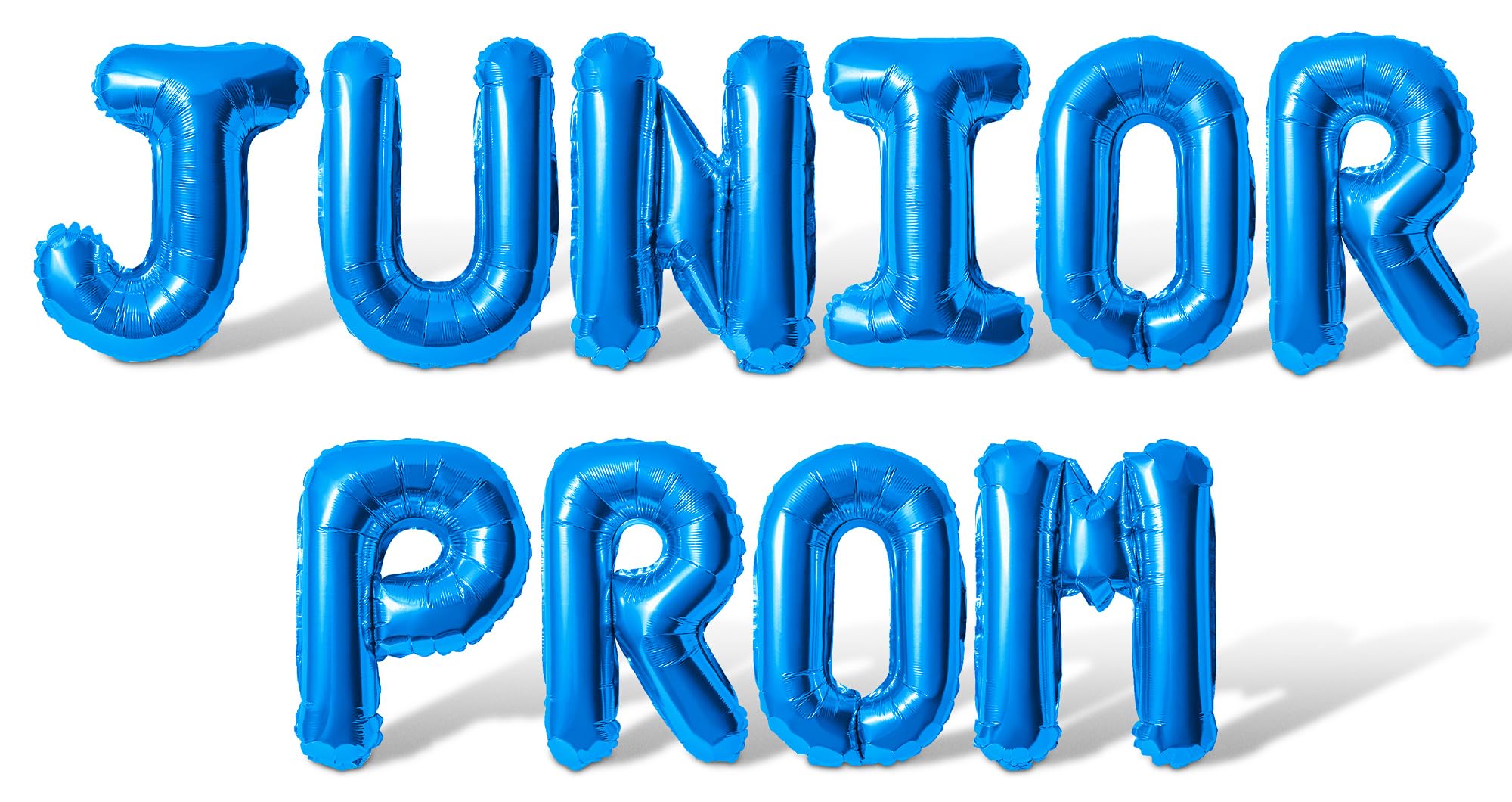 Letter Balloons - JUNIOR PROM 16" Inch Alphabet Letters Foil Mylar Balloon Junior Prom Party Banner (Blue)