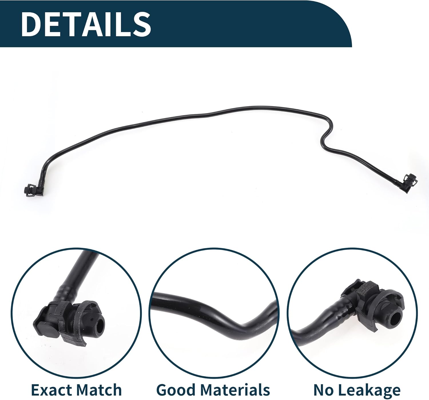 Radiator Hose for Land Rover Discovery 2017-2020 for Land Rover Range Rover Good Sealing No.LR077702/LR081659/LR034648 Upper Vent Reservoir Hose