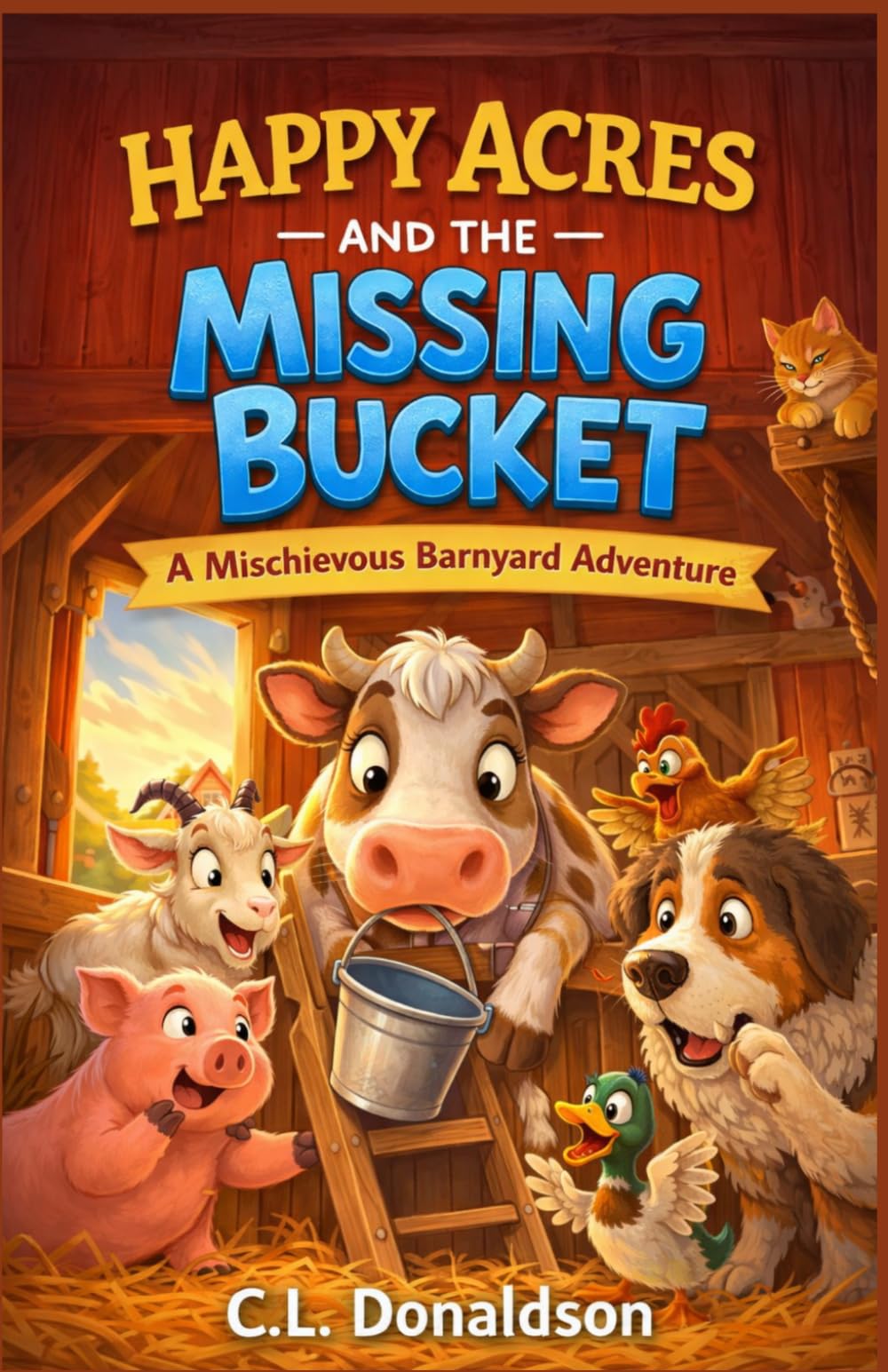 Happy Acres and the Missing Bucket: A Mischievous Barnyard Adventure (Happy Acres Adventures)