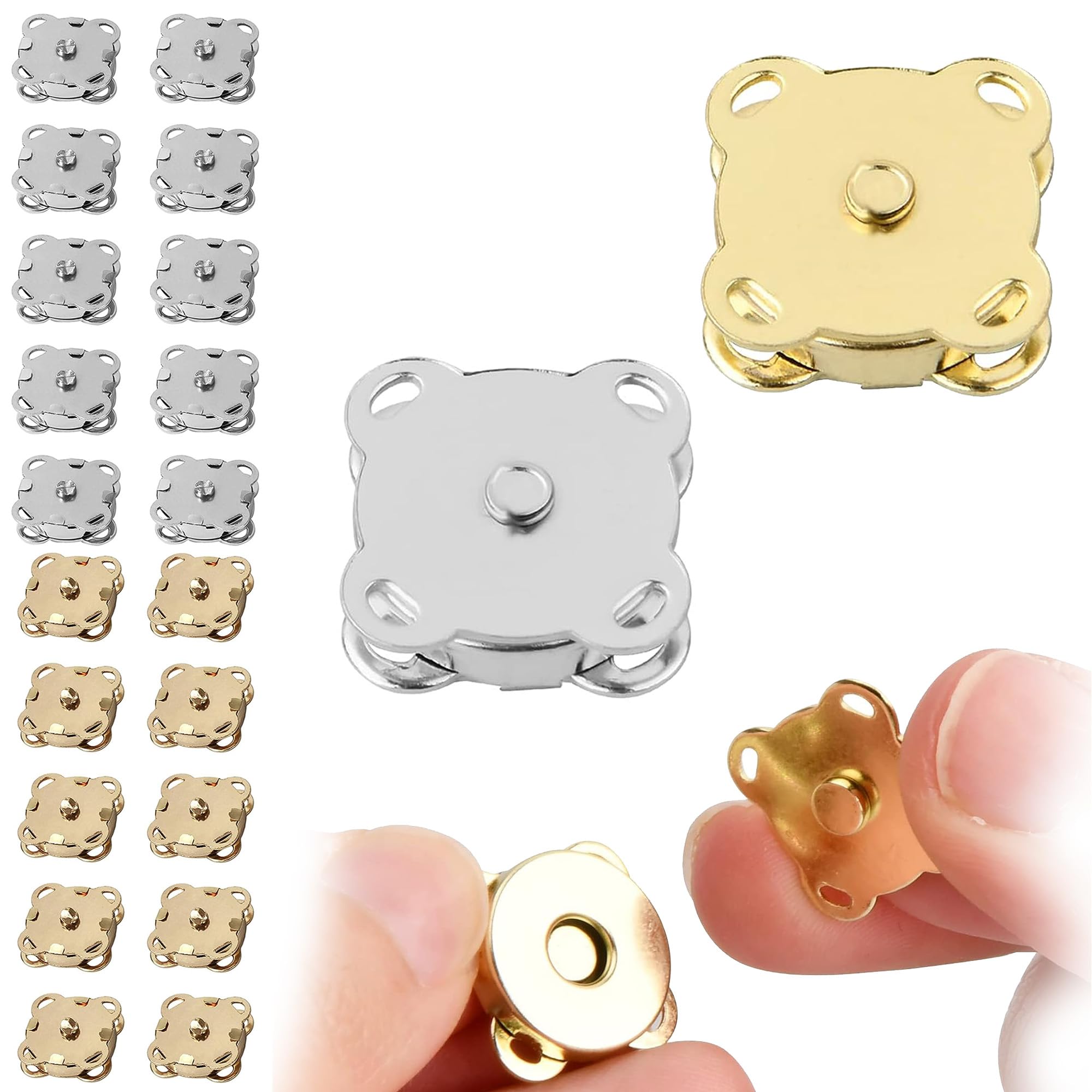 1/3/6 stuks magnetische drukknopen van legering, met de hand gemaakte